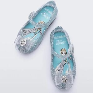 Mini Melissa Elsa Kids Dress Shoes - Silver